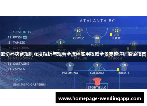 欧协杯决赛规则深度解析与观赛全流程实用权威全景完整详细解读指南