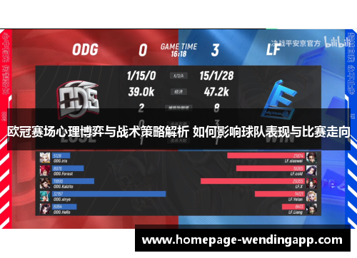 欧冠赛场心理博弈与战术策略解析 如何影响球队表现与比赛走向